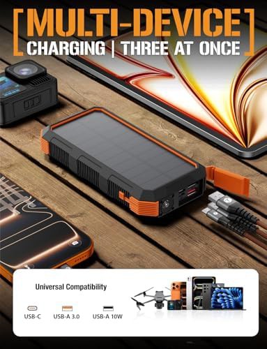Solar portable charger with LED flashlight — photo 2