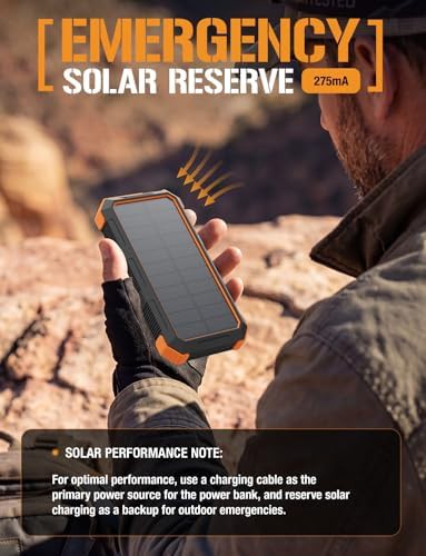 Solar portable charger with LED flashlight — photo 3