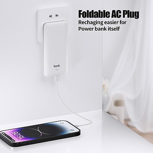 Slim power bank with built-in AC plug — photo 4