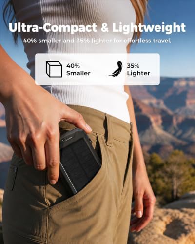 Wireless solar charger in black and gray — photo 3