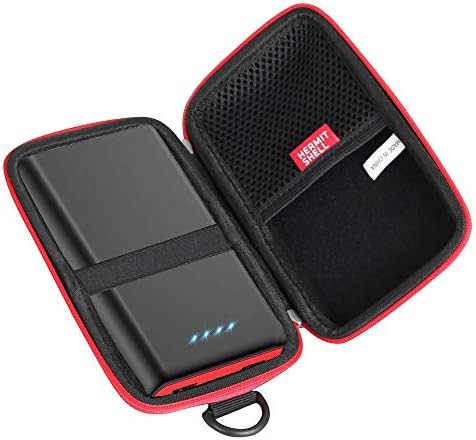 Black case with red zipper for 25800mAh