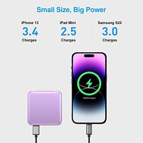 Mini power bank with four cables — photo 2