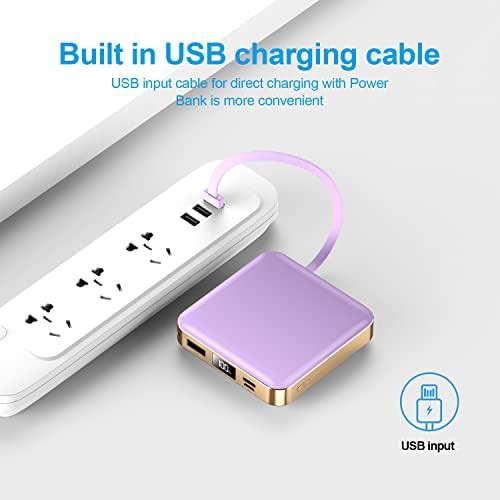 Mini power bank with four cables — photo 4