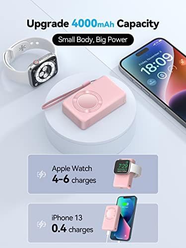 Magnetic watch charger two pack pink — photo 3