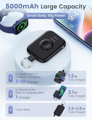 Purple portable watch charging dock — photo 3