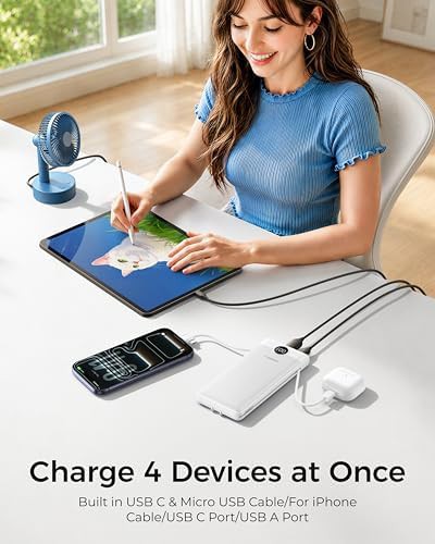 Integrated cables and wall plug iphone battery — photo 3