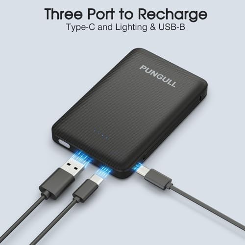 Slim mini power bank with built in cable — photo 3