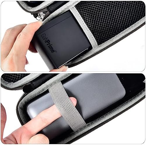 Black hard shell travel charger case — photo 5