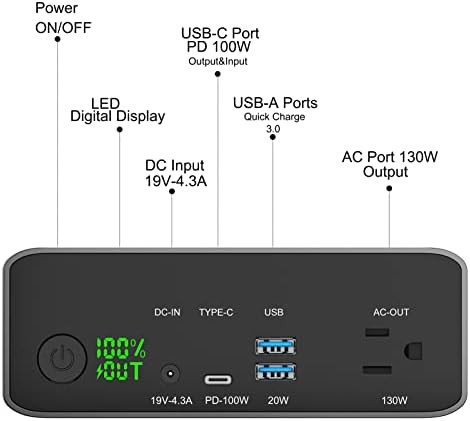 High capacity laptop charger with AC outlet — photo 5