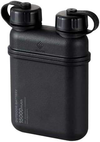 Rugged waterproof tactical power bank black
