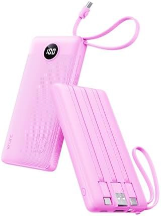 Lightweight slim battery pack with four cables