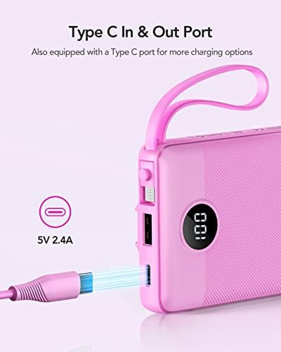Lightweight slim battery pack with four cables — photo 3