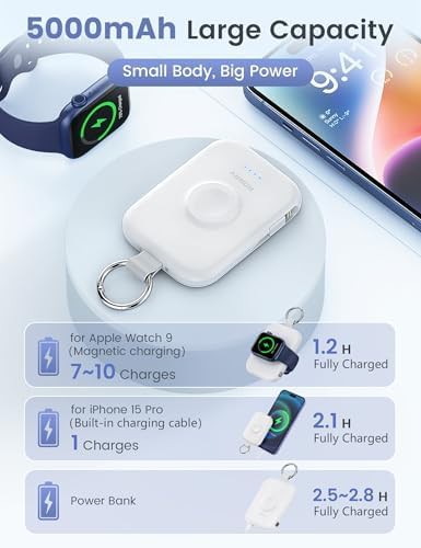 Black portable charger for Apple Watch — photo 3
