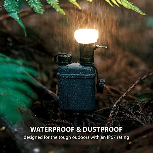 Beige camping lantern and portable battery set — photo 4