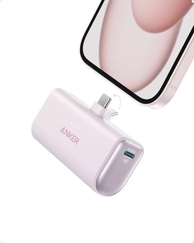 Nano portable charger with integrated USB-C connector