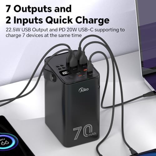 Large capacity power bank with seven outputs — photo 2
