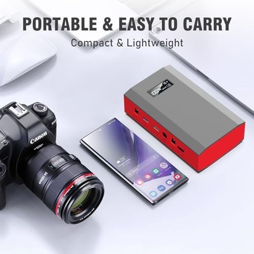 Portable power bank with AC outlet and solar — photo 3