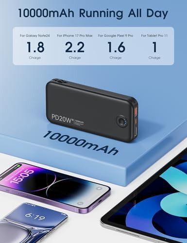 Black portable charger with AC wall plug — photo 5
