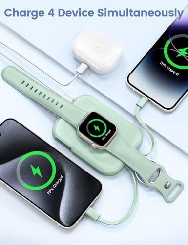 White portable power bank for watch — photo 4