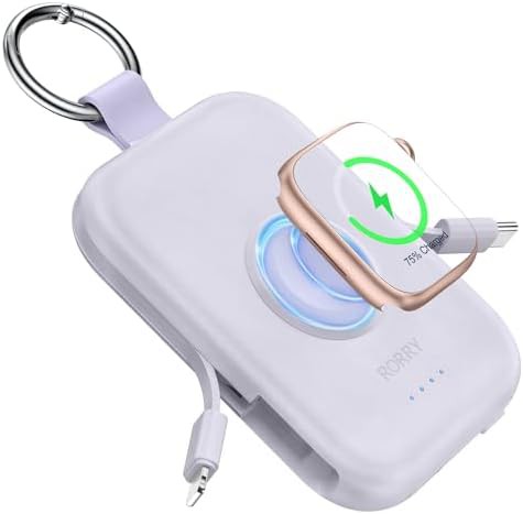 Blue compact power bank for watch