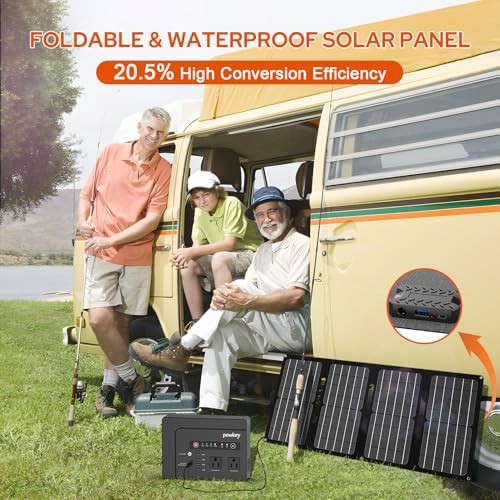 Portable power station with solar panel — photo 4