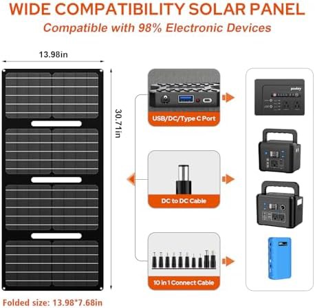Portable power station with solar panel — photo 5
