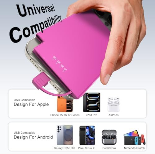 Ultra slim credit card size portable charger — photo 3