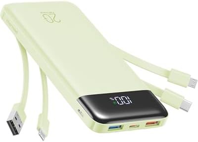 Black twenty thousand mah six output battery