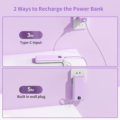 Travel power bank with integrated wall plug — photo 5