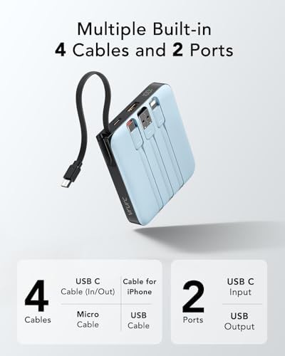 Blue ten thousand mah fast charging bank — photo 4