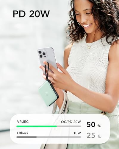 Green fast charging battery with integrated cables — photo 4