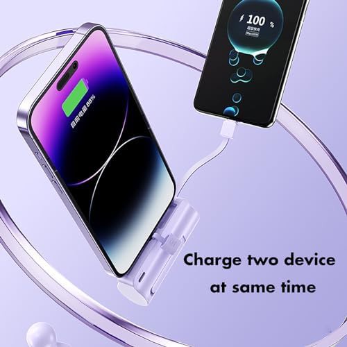 White capsule mini charger for iPhone — photo 4