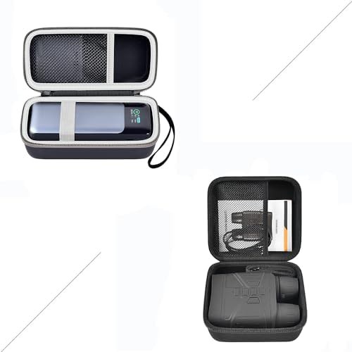 Hard shell case for chargers and binoculars