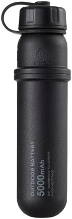 Compact rugged outdoor battery pack black