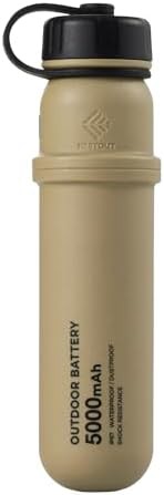 Compact rugged outdoor battery pack beige