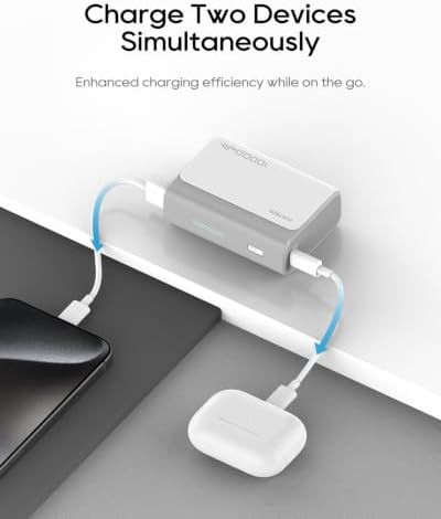 Grey mini fast charging power bank — photo 5