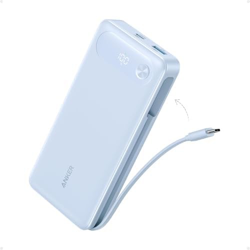 Travel power bank with built-in cable