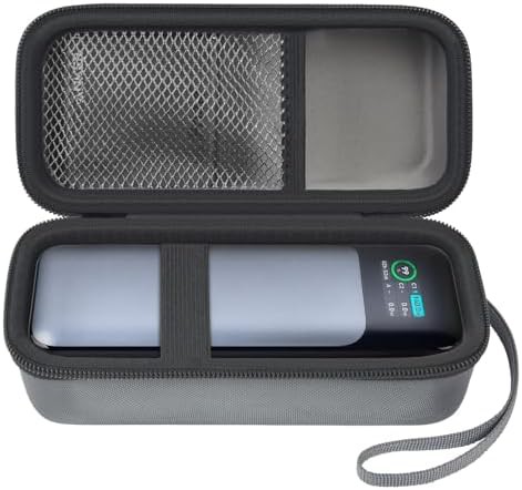 Grey travel case for portable chargers