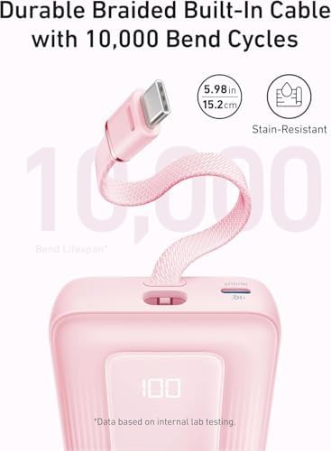 Zolo 20,000 mAh battery with integrated cable — photo 4