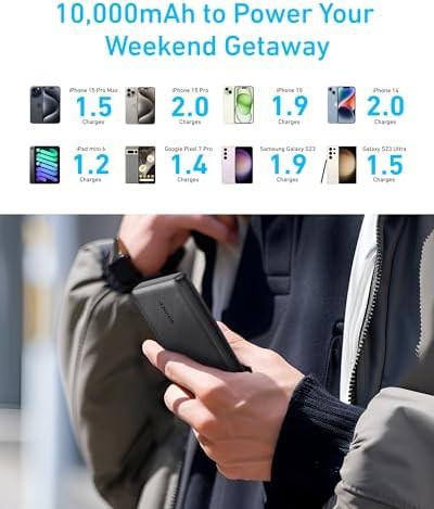 Slim 10,000mAh portable charger with PowerIQ — photo 5