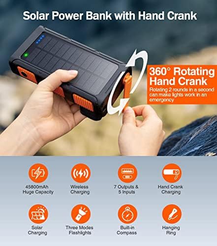 High capacity hand crank solar charger — photo 3