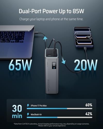 High capacity 65W laptop power bank 20000mAh — photo 4