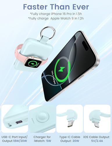 Fast charging power bank with cables — photo 4