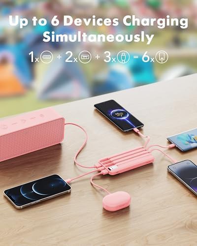 Portable phone charger with reinforced cables — photo 3