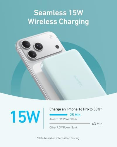 MagGo 10,000 mAh Qi2 certified black charger — photo 3