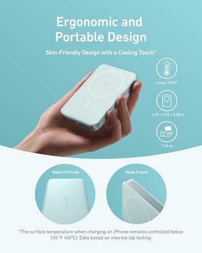 MagGo 10,000 mAh Qi2 certified black charger — photo 4