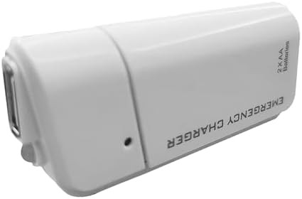 Emergency AA charger with LED flashlight