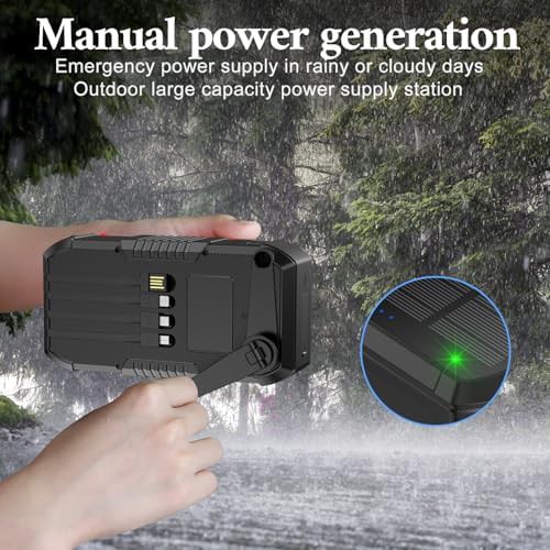 Solar hiking bank with hand crank — photo 4