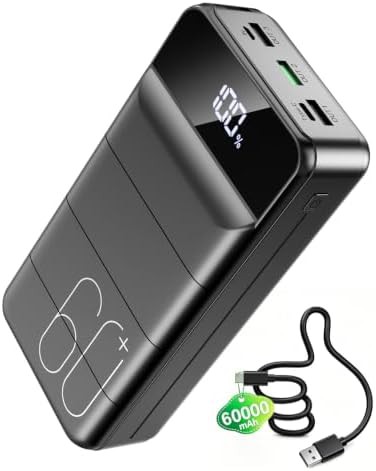 Travel power bank 60000mAh with USB-C