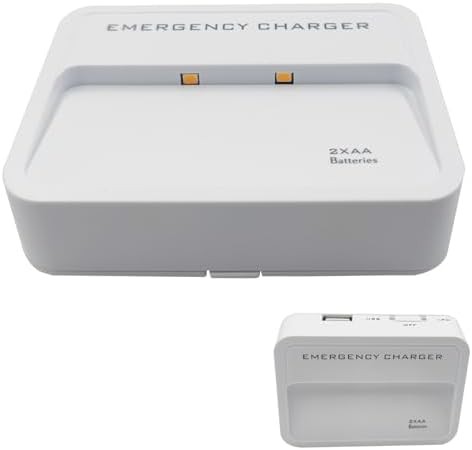 AA battery operated emergency phone charger